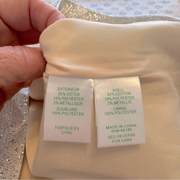 NWT Lilly Pulitzer Remi Striped Strapless Size 8 Dress in Cream and Turquoise - Picture 8 of 8